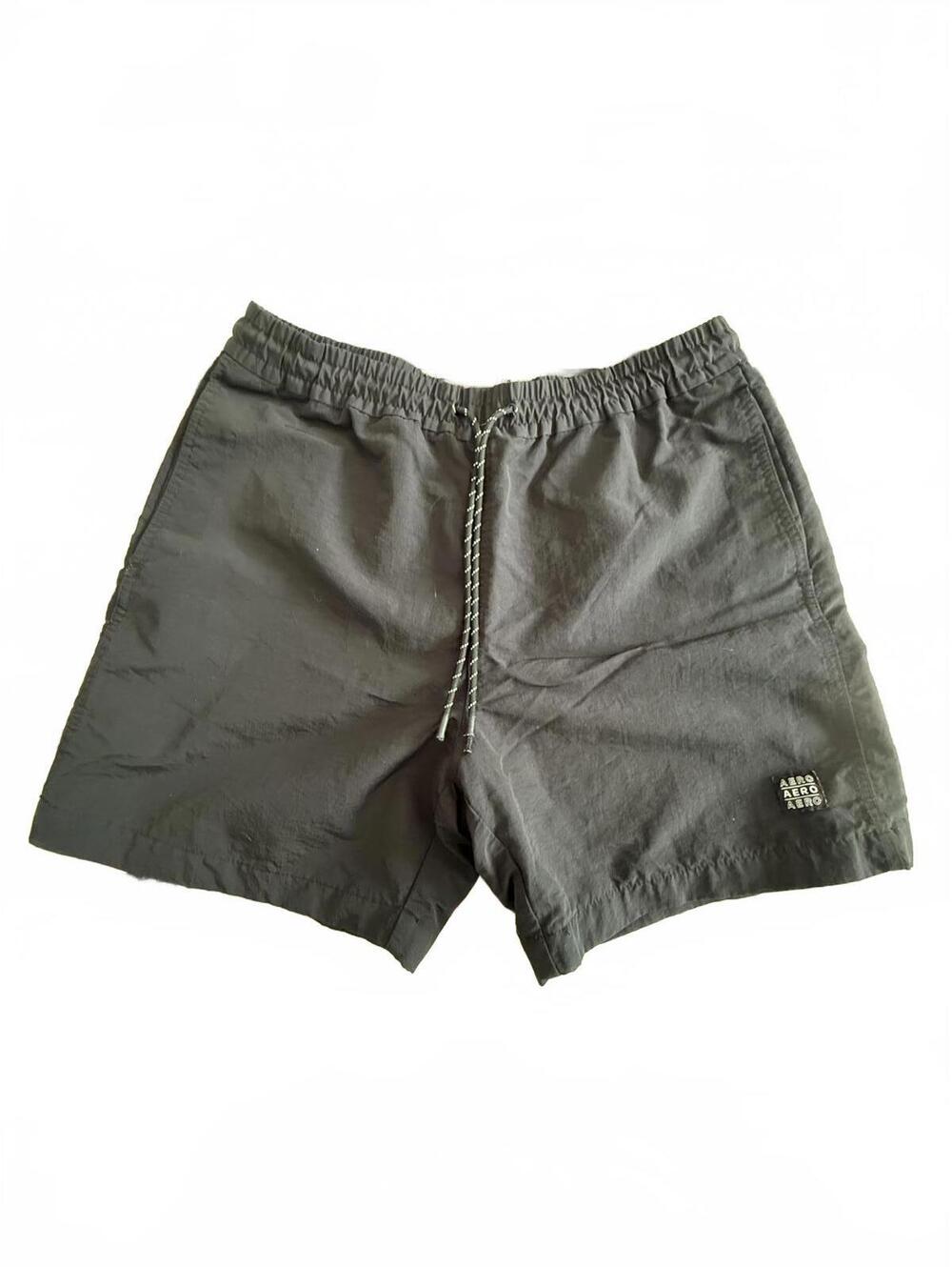 Aeropostale Black Casual Men's Shorts with Drawstring Waist No Tag Approx Sz M-L